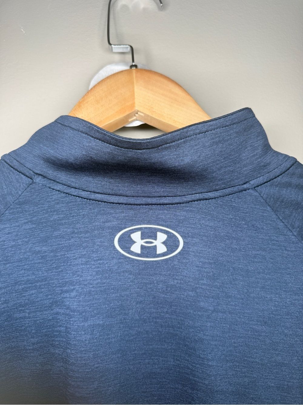 Under Armour Men’s Navy Quarter-Zip Performance Long Sleeve Shirt - Picture 9 of 14
